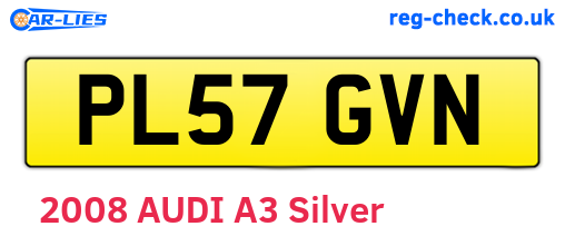 PL57GVN are the vehicle registration plates.