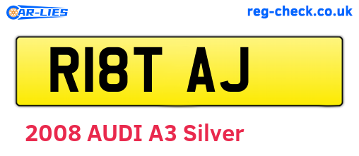 R18TAJ are the vehicle registration plates.