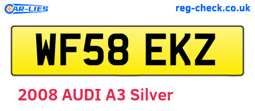 WF58EKZ are the vehicle registration plates.