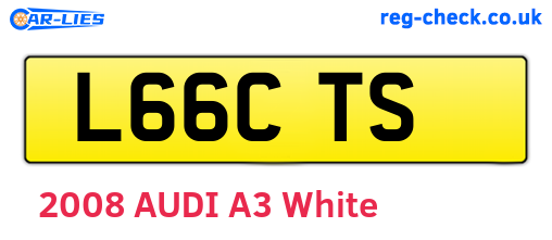 L66CTS are the vehicle registration plates.