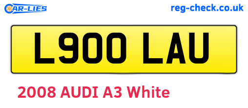 L900LAU are the vehicle registration plates.