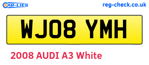 WJ08YMH are the vehicle registration plates.