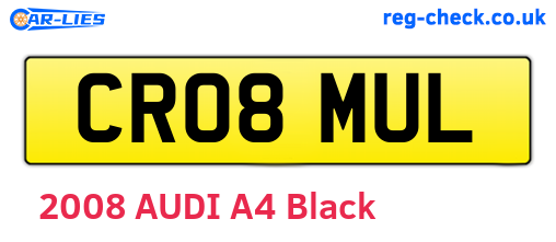 CR08MUL are the vehicle registration plates.