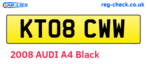 KT08CWW are the vehicle registration plates.