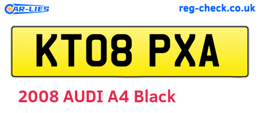 KT08PXA are the vehicle registration plates.