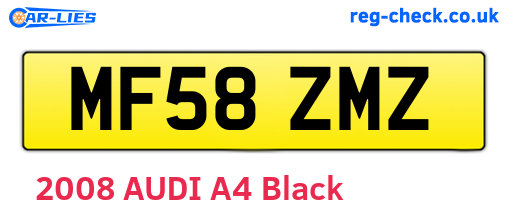 MF58ZMZ are the vehicle registration plates.