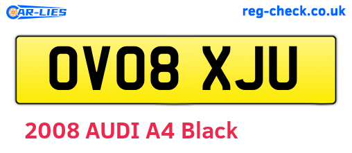 OV08XJU are the vehicle registration plates.