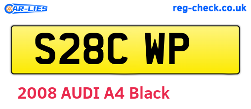 S28CWP are the vehicle registration plates.