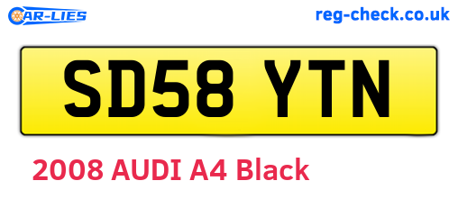 SD58YTN are the vehicle registration plates.
