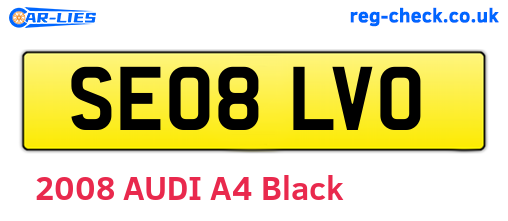 SE08LVO are the vehicle registration plates.