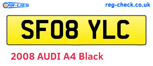 SF08YLC are the vehicle registration plates.