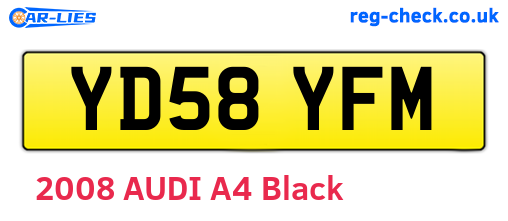 YD58YFM are the vehicle registration plates.