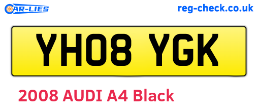 YH08YGK are the vehicle registration plates.