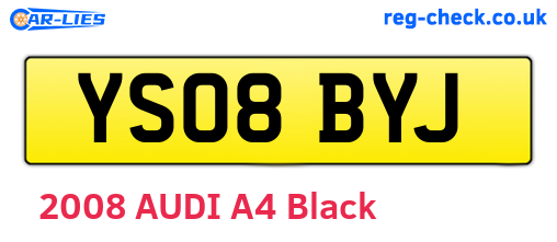 YS08BYJ are the vehicle registration plates.