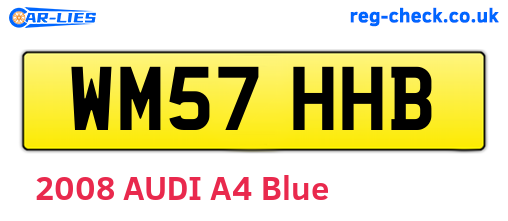 WM57HHB are the vehicle registration plates.