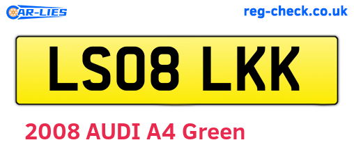 LS08LKK are the vehicle registration plates.