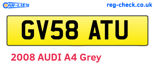 GV58ATU are the vehicle registration plates.
