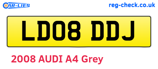 LD08DDJ are the vehicle registration plates.