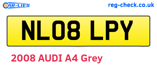 NL08LPY are the vehicle registration plates.