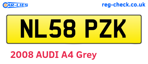 NL58PZK are the vehicle registration plates.