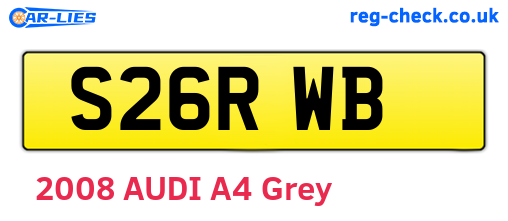 S26RWB are the vehicle registration plates.