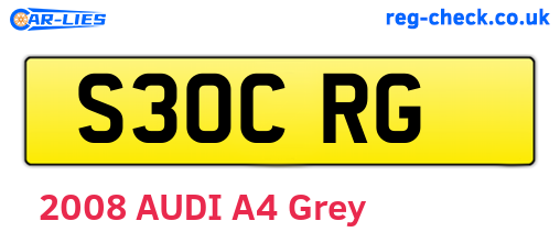 S30CRG are the vehicle registration plates.
