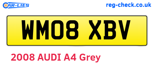 WM08XBV are the vehicle registration plates.