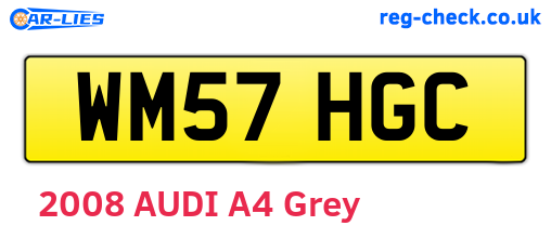 WM57HGC are the vehicle registration plates.