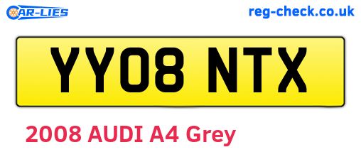 YY08NTX are the vehicle registration plates.