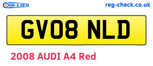 GV08NLD are the vehicle registration plates.