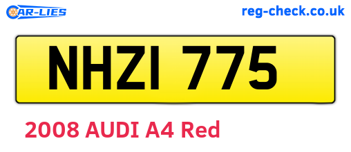 NHZ1775 are the vehicle registration plates.