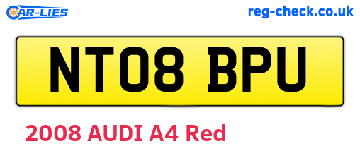 NT08BPU are the vehicle registration plates.