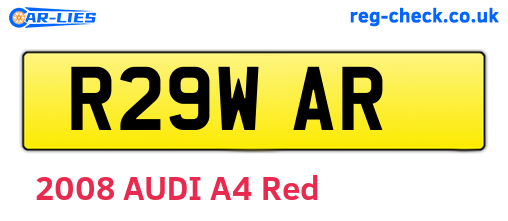 R29WAR are the vehicle registration plates.