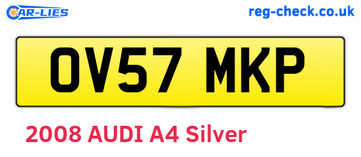 OV57MKP are the vehicle registration plates.