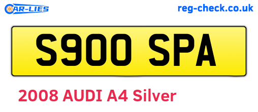 S900SPA are the vehicle registration plates.