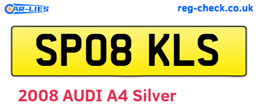 SP08KLS are the vehicle registration plates.