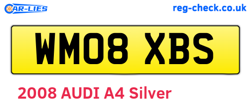 WM08XBS are the vehicle registration plates.