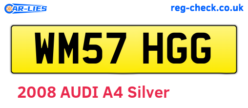 WM57HGG are the vehicle registration plates.