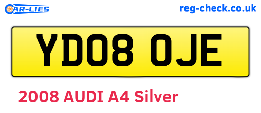 YD08OJE are the vehicle registration plates.