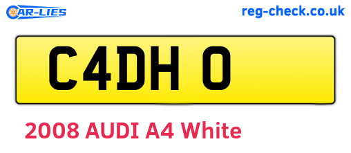 C4DHO are the vehicle registration plates.