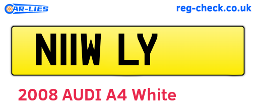 N11WLY are the vehicle registration plates.