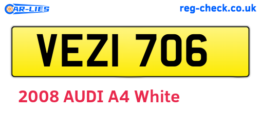 VEZ1706 are the vehicle registration plates.
