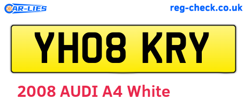 YH08KRY are the vehicle registration plates.