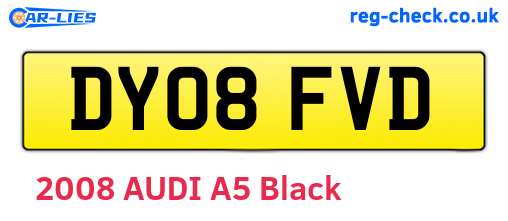 DY08FVD are the vehicle registration plates.