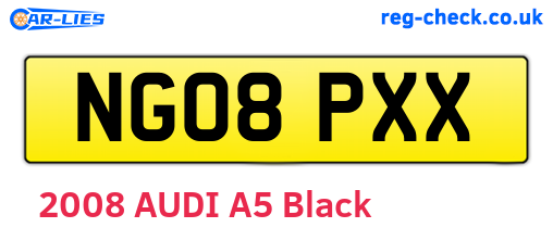 NG08PXX are the vehicle registration plates.