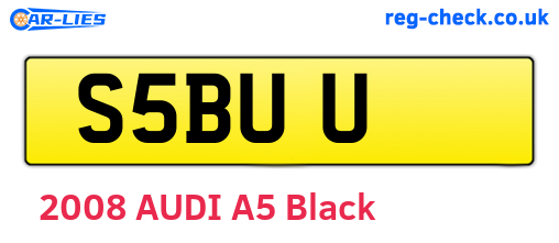 S5BUU are the vehicle registration plates.