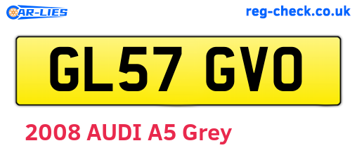 GL57GVO are the vehicle registration plates.