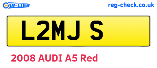 L2MJS are the vehicle registration plates.