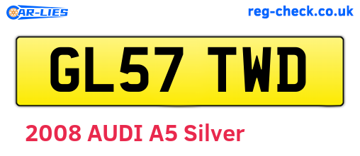 GL57TWD are the vehicle registration plates.
