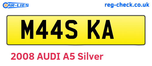 M44SKA are the vehicle registration plates.